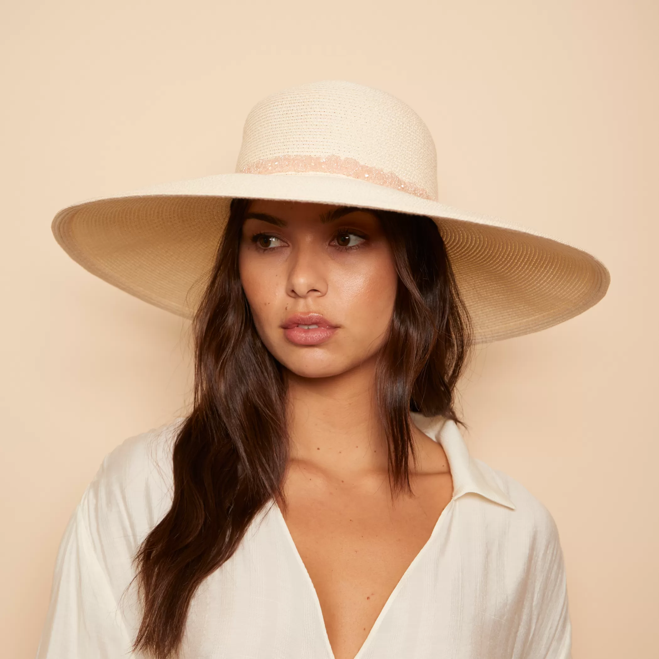 Cheap Bunny In Ivory Women Sunhat