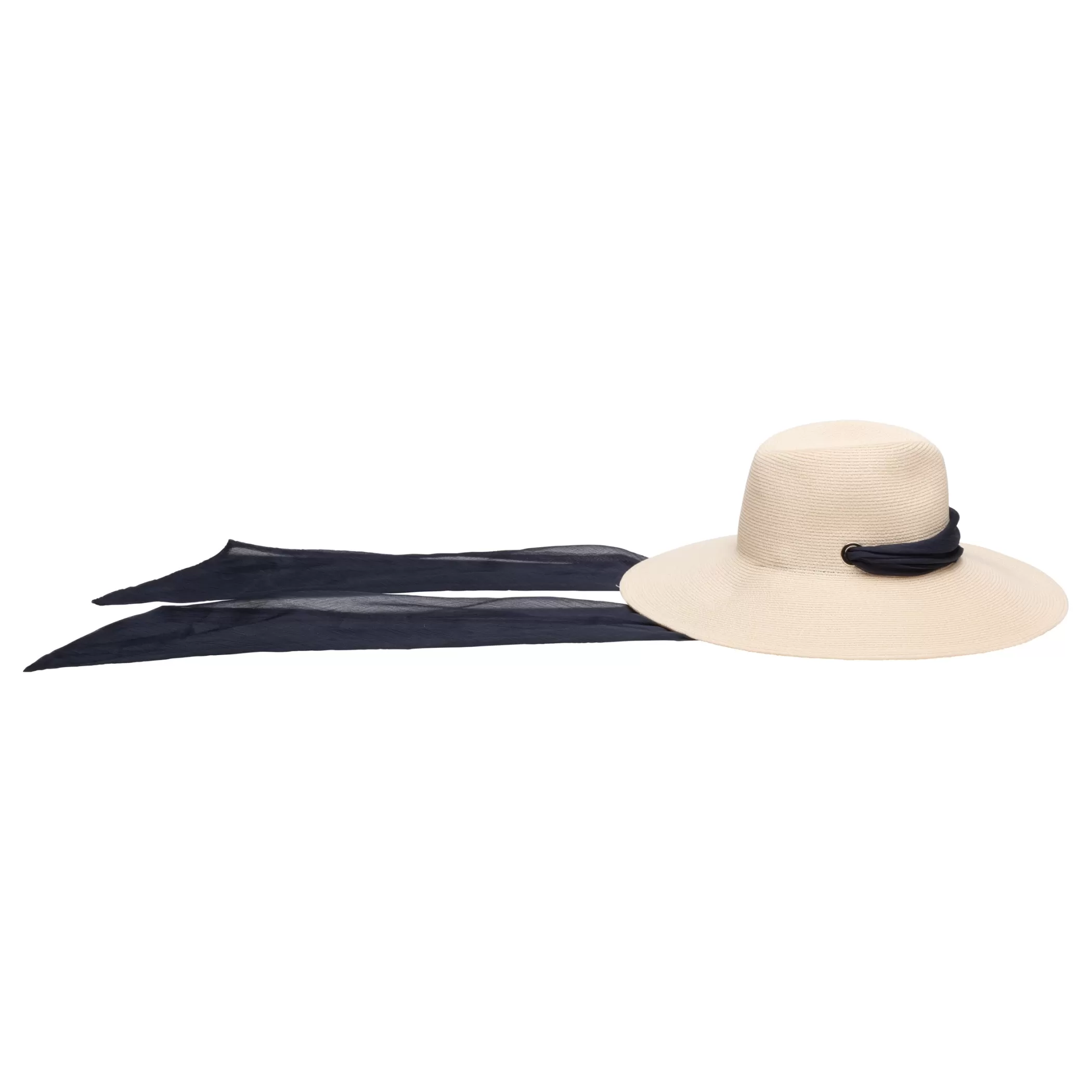 Hot Cassidy In W/Navy Scarf Women Fedora