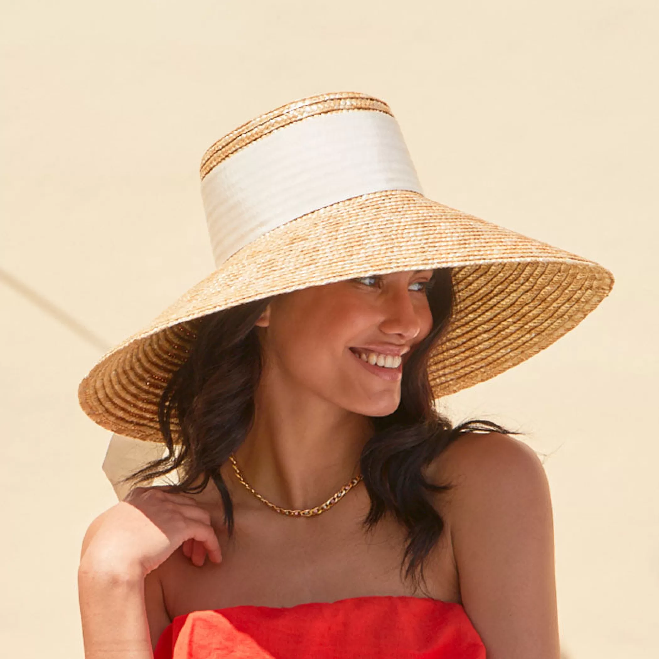 Shop Mirabel In Natural W/Ivory Tail Women Sunhat