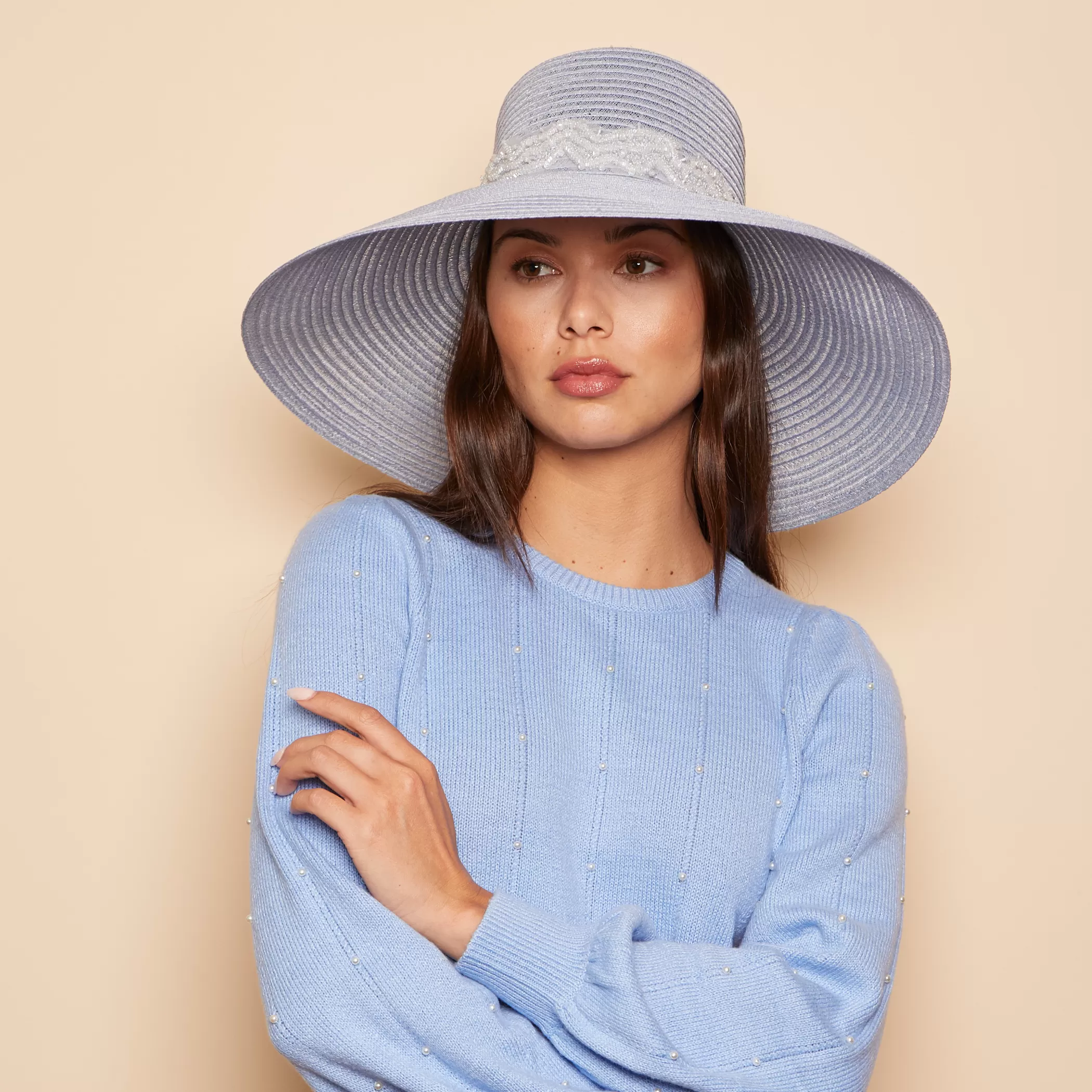 Outlet Mirabel In Sky Blue Women Sunhat